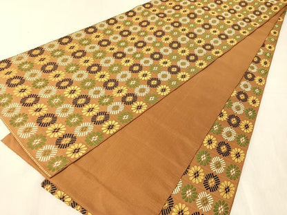 平和屋着物●全通柄　本袋帯　唐織　いちご錦　正絹　逸品　CABJ7456vp