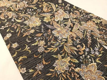 平和屋着物●全通柄　九寸名古屋帯　更紗文　正絹　逸品　CABJ7471vp