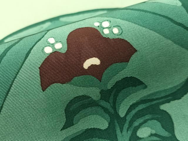 平和屋着物●塩瀬　九寸名古屋帯　ろうけつ染　吉祥花丸文　正絹　逸品　CABJ7474vp