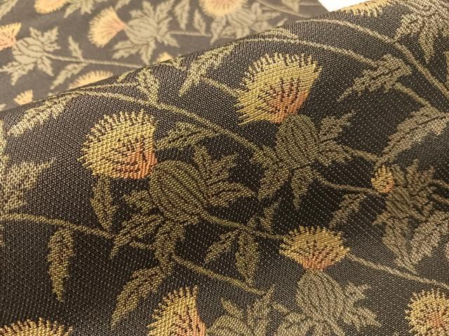 平和屋着物●全通柄袋帯　アザミ　正絹　逸品　CABJ7492vp
