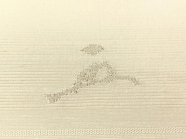 平和屋着物●能州紬　絲藝苑　上島洋山　両面　全通柄袋帯　道化師　ピエロ　横段文　金銀糸　正絹　逸品　未使用　CABJ7498vp