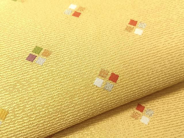 平和屋着物●西陣織　天平初年創始の京の老舗　洛陽織物　六通柄袋帯　菱吉祥文　金銀糸　正絹　逸品　CABJ7503vp