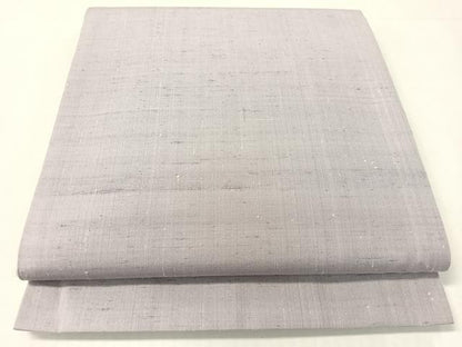 平和屋着物●両面 全通柄 京袋帯 めがね織 薄梅鼠色 藤色 正絹 逸品 CABJ7529vp