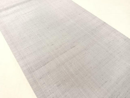 平和屋着物●両面 全通柄 京袋帯 めがね織 薄梅鼠色 藤色 正絹 逸品 CABJ7529vp