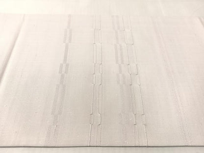 平和屋着物●両面 全通柄 京袋帯 めがね織 薄梅鼠色 藤色 正絹 逸品 CABJ7529vp