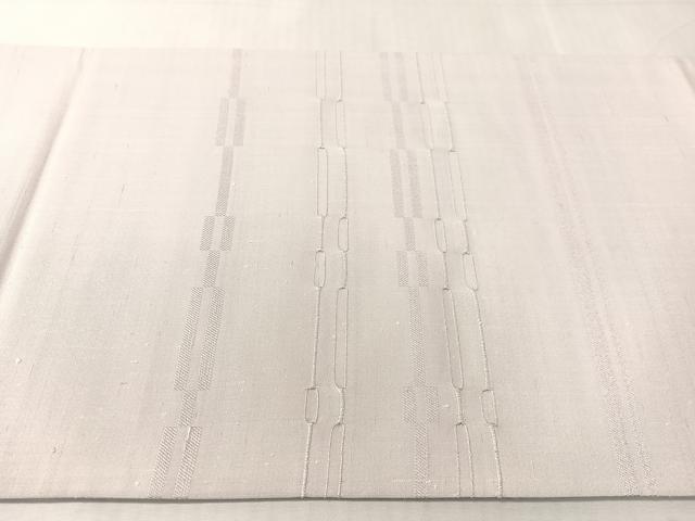 平和屋着物●両面 全通柄 京袋帯 めがね織 薄梅鼠色 藤色 正絹 逸品 CABJ7529vp