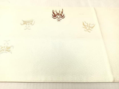 平和屋着物●西陣　老舗　渡文謹製　手織　六通柄袋帯　隈取　金銀糸　正絹　逸品　CABJ7534vp