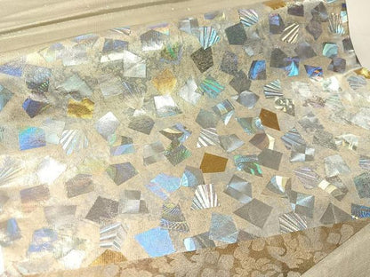 平和屋着物●金彩友禅作家　金彩の魔術師　堀省平　金煌織　太鼓柄袋帯　箔散らし　正絹　逸品　CABJ7536vp