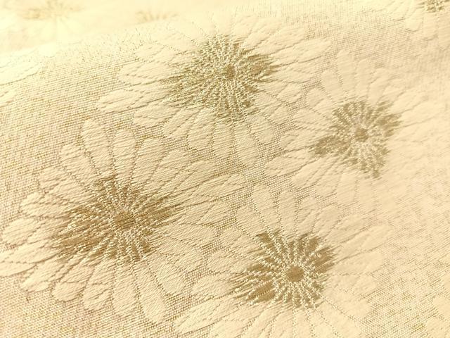 平和屋着物●西陣　六通柄袋帯　吉祥綴唐織　花菱文　金糸　正絹　逸品　CABJ7540vp