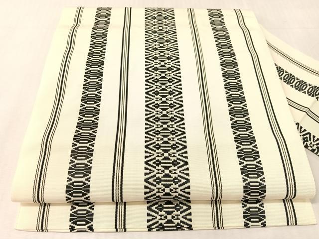 平和屋着物●本場筑前博多織　八寸名古屋帯　献上　正絹　逸品　CABJ7561vp