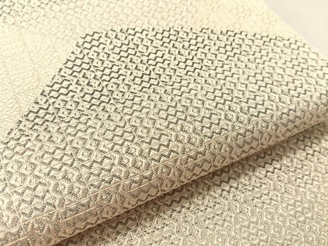 平和屋着物●本場筑前博多織　八寸名古屋帯　幾何学文様　正絹　逸品　CABJ7569vp