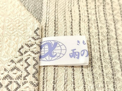 平和屋着物●本場筑前博多織　八寸名古屋帯　幾何学文様　正絹　逸品　CABJ7569vp