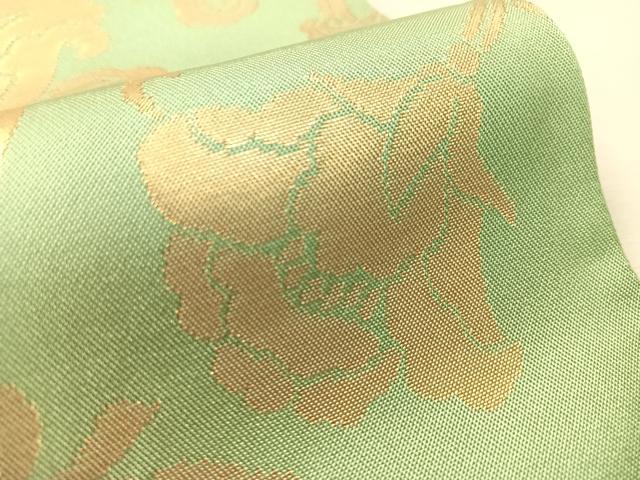 平和屋着物●織物一筋名門　織悦　全通柄　本袋帯　更紗文　金糸　正絹　逸品　CABJ7578vp