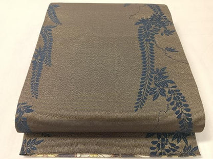 平和屋着物●両面　両方向　全通柄袋帯　辻が花　金銀糸　正絹　逸品　CABJ7586vp