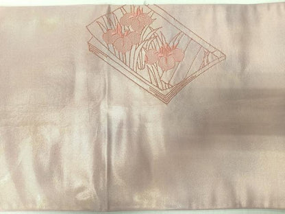 平和屋着物◎中国三大刺繍　相良刺繍　総刺繍　太鼓柄袋帯　唐織　冊子　正絹　逸品　CABJ7623nb