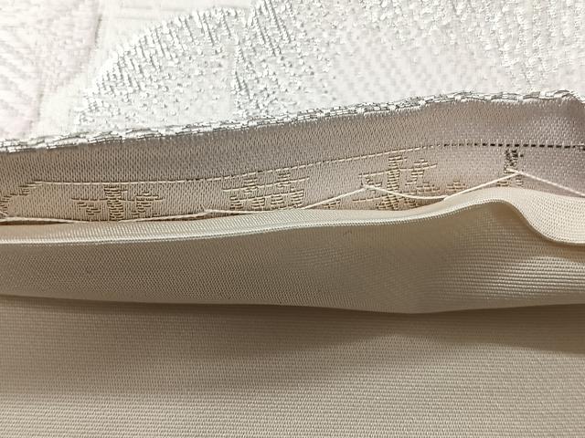 平和屋着物◎六通柄袋帯　唐織　来夢来人　花蝶文　金銀糸　正絹　逸品　未使用　CABJ7718nb
