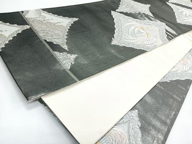 平和屋着物◎六通柄袋帯　唐織　飛鳥風景文　金銀糸　正絹　逸品　CABJ7835nb