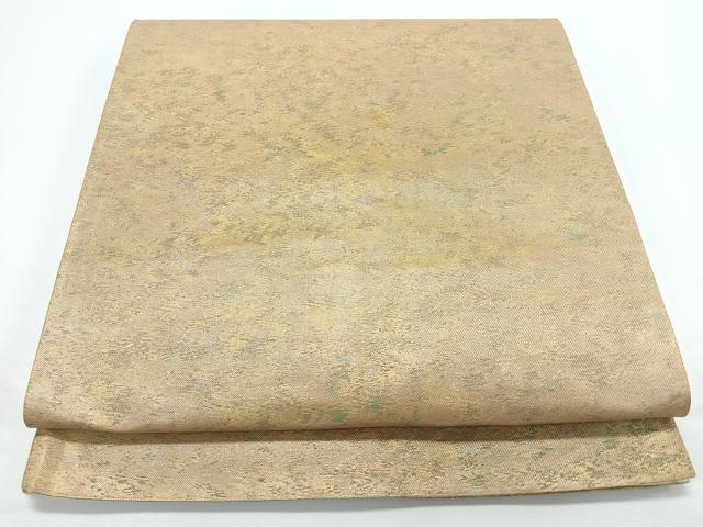 平和屋着物◎六通柄袋帯　霞文　正絹　逸品　CABJ7836nb