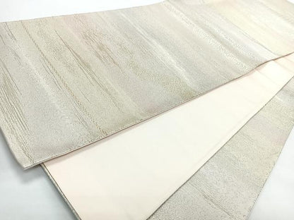 平和屋着物◎六通柄袋帯　唐草文　金銀糸　正絹　逸品　CABJ7854nb
