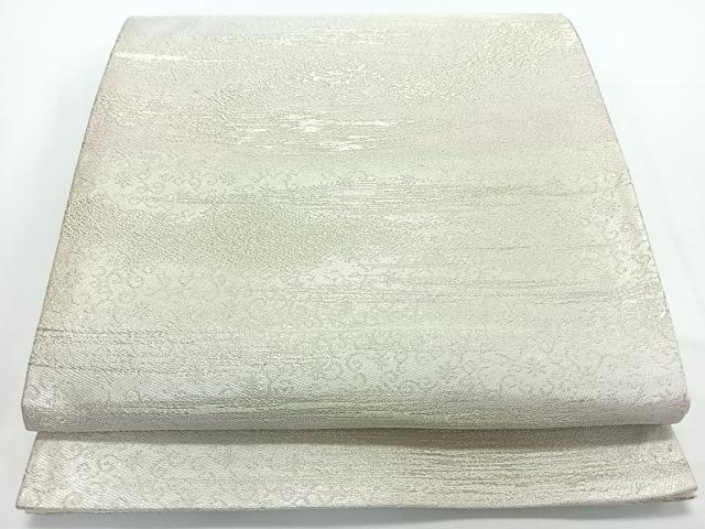 平和屋着物◎六通柄袋帯　唐草文　金銀糸　正絹　逸品　CABJ7854nb