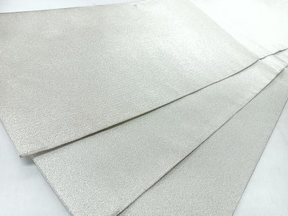 平和屋着物◎全通柄袋帯　綴れ　銀糸　正絹　逸品　CABJ7877nb