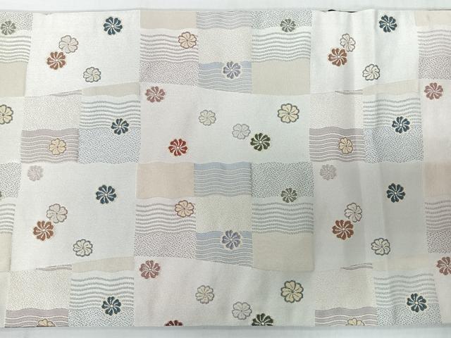 平和屋着物◎全通柄京袋帯　舞花文　未使用　CABJ7882nb