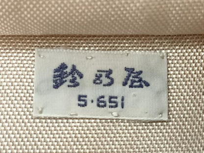 平和屋着物◎六通柄袋帯　更紗花文　金銀し　鈴乃屋扱い　正絹　逸品　CABJ7895nb