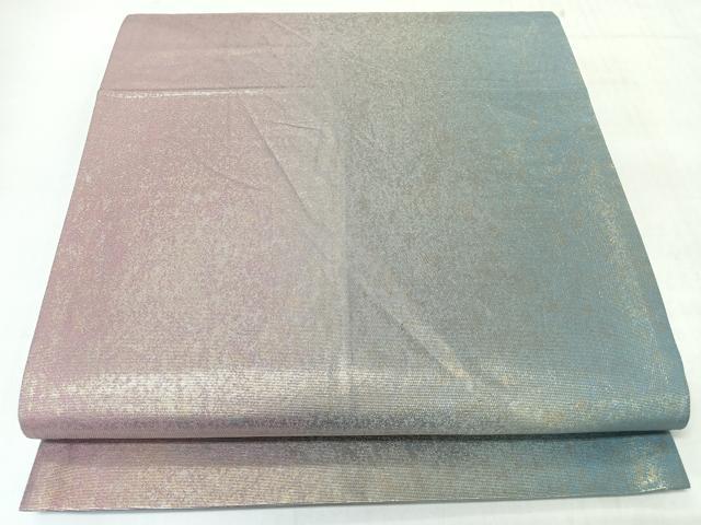 平和屋着物◎六通柄袋帯　霞文　金彩　正絹　逸品　CABJ7896nb