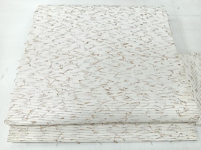 平和屋着物◎全通柄　九寸名古屋帯　唐織　髭紬　正絹　逸品　CABJ7934nb