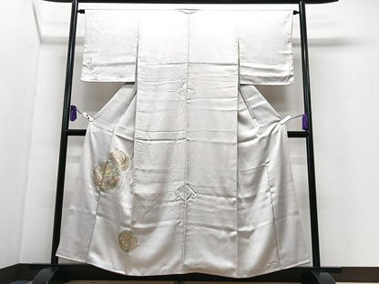 平和屋着物■訪問着　正倉院花文　金銀彩　正絹　逸品　CABJ8003xe
