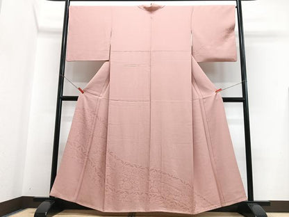 平和屋着物■訪問着　草花地紋　正絹　逸品　CABJ8007xe
