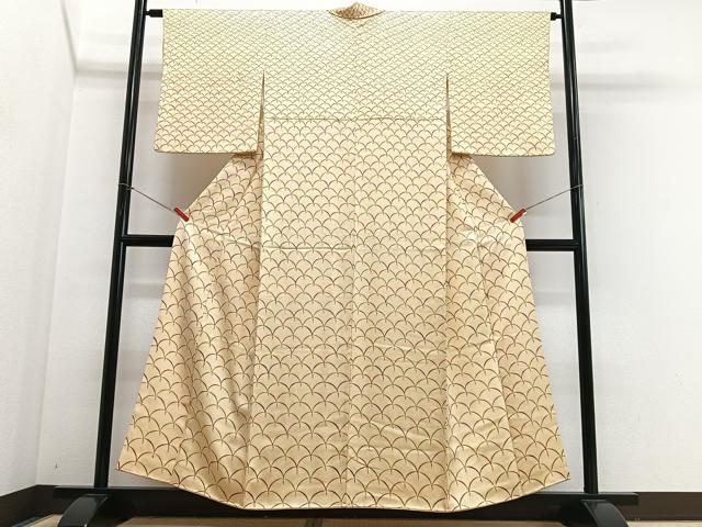 平和屋着物■訪問着　芝草文　正絹　逸品　CABJ8016xe