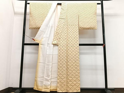 平和屋着物■訪問着　芝草文　正絹　逸品　CABJ8016xe