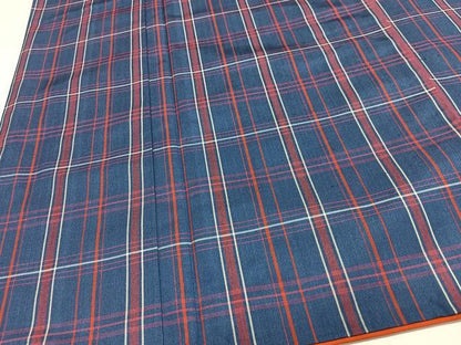 平和屋着物■本場縞大島紬　格子　正絹　逸品　CABJ8022xe