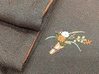 平和屋着物■江戸小紋　鮫小紋柄　正絹　逸品　CABJ8032xe