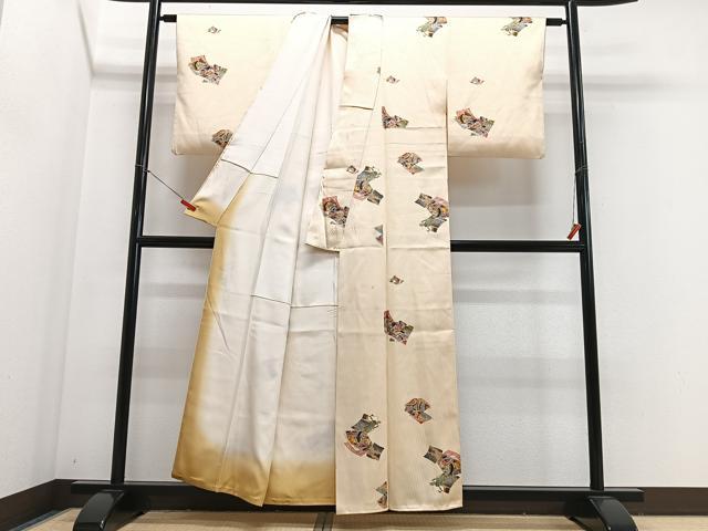 平和屋着物■上質な小紋　十二単　正絹　逸品　CABJ8033xe