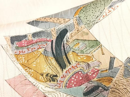 平和屋着物■上質な小紋　十二単　正絹　逸品　CABJ8033xe