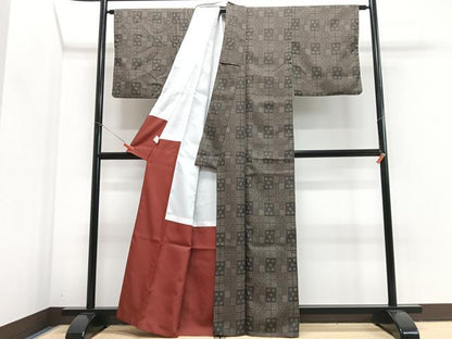 平和屋着物■小紋　吉祥花文　洗える着物　CABJ8060xe