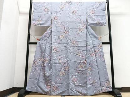平和屋着物■小紋　舞花文　洗える着物　CABJ8063xe
