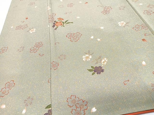 平和屋着物■小紋　舞花文　金彩　洗える着物　CABJ8065xe