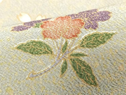 平和屋着物■小紋　舞花文　金彩　洗える着物　CABJ8065xe