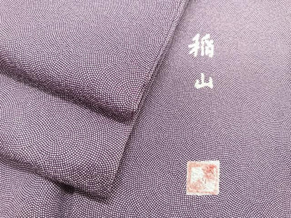 平和屋着物■江戸小紋　稲山作　鮫小紋柄　やまと誂製　正絹　逸品　CABJ8068xe