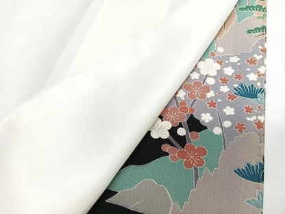 平和屋着物■豪華黒留袖　作家物　風景文　正絹　逸品　CABJ8079xe