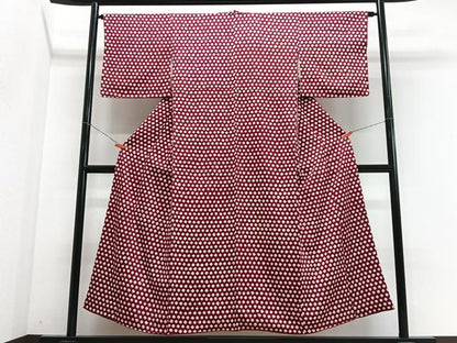 平和屋着物■上質な小紋　総絞り　正絹　逸品　CABJ8085xe