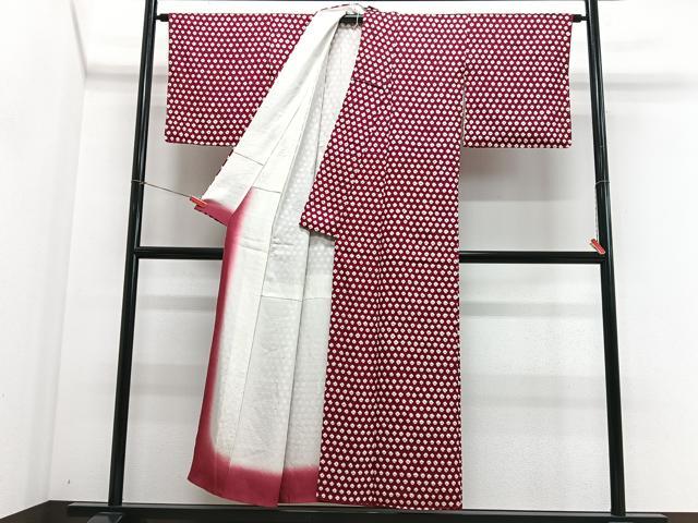 平和屋着物■上質な小紋　総絞り　正絹　逸品　CABJ8085xe