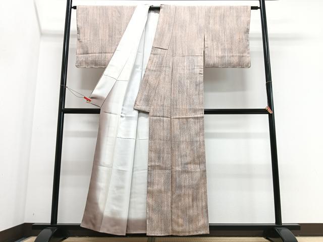 平和屋着物■上質な小紋　霞文　正絹　逸品　未使用　CABJ8091xe