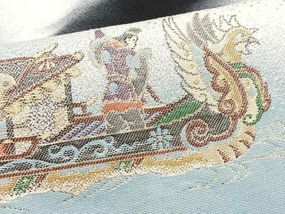 平和屋着物■豪華黒留袖　寿光織　狩野帝鑑図　暈し染め　金彩　正絹　逸品　CABJ8093xe