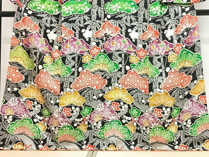 平和屋着物■小振袖　松竹梅　正絹　逸品　CABJ8097xe