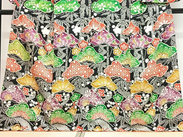 平和屋着物■小振袖　松竹梅　正絹　逸品　CABJ8097xe