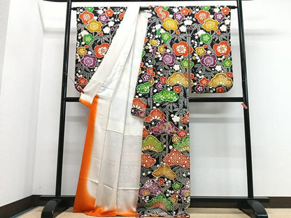 平和屋着物■小振袖　松竹梅　正絹　逸品　CABJ8097xe